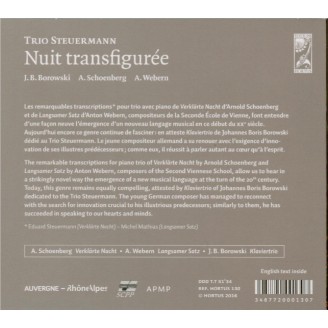 Nuit transfigurée Transcriptions pour trio avec piano / Transcriptions for piano trio